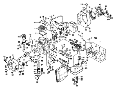 4-Cycle Kawasaki Engine Model Nbr. Fa76d-3mp Diagram and Parts List for 8779-0-DPG850  Briggs and Stratton Generator
